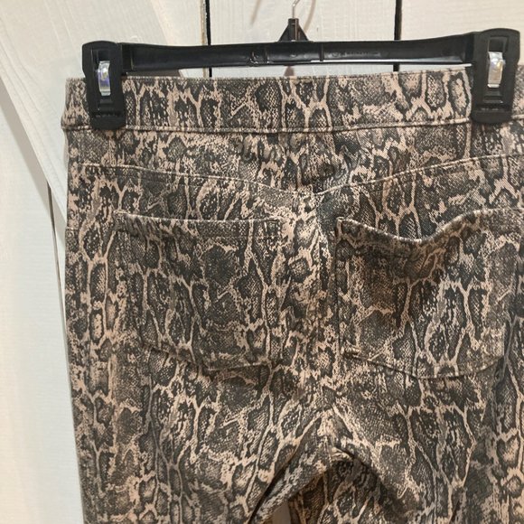 Spanx snakeskin pull on jeggings tan brown small - Picture 4 of 6